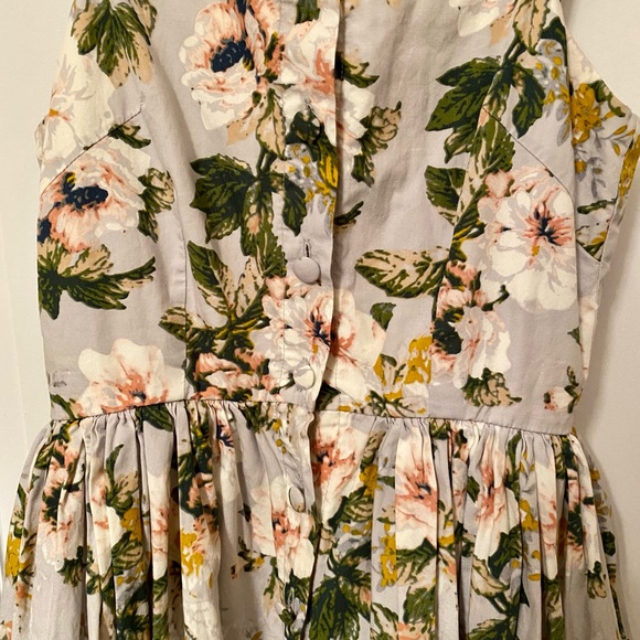 Cotton printed flower dress - Picture 2 of 8